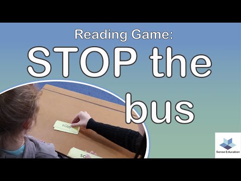 Stop the bus || Reading Game for Kids || Sense Education