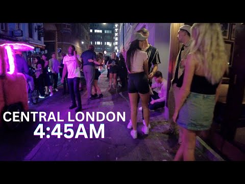 Central London After party hours | nightlife | early morning walk