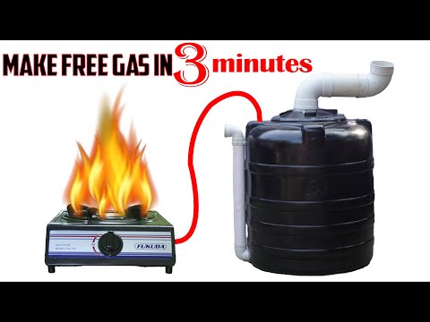 Make free gas in three minutes and use it for life time