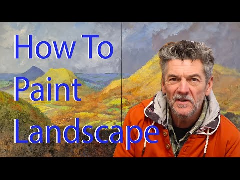 How to paint a large (1mtr x 2mtr) Landscape in oil