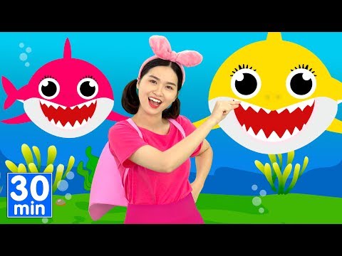 Baby Shark + More Kids songs with lyrics - HahaSong