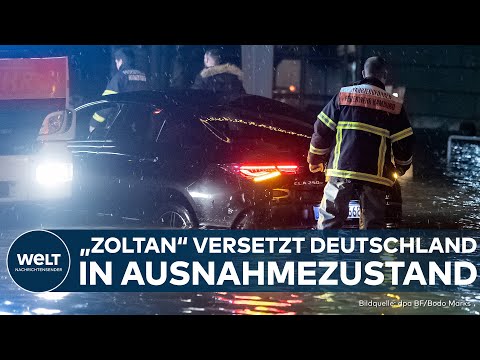 STURMTIEF &quot;ZOLTAN&quot;: Heftige Sturmflut trifft auf Hamburg! Weihnachtsverkehr stark eingeschr&auml;nkt