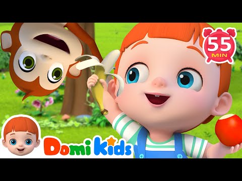 Apples and Bananas Song + More Domi Kids Songs🎶 &amp; Nursery Rhymes | Educational Songs