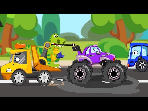 Wheel On The Bus - Nursery Rhymes &amp; Kids Songs | Bingo Song Baby songs Learn vehicle names