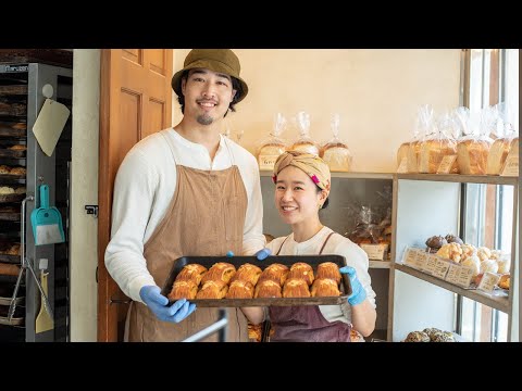 A close look at a Japanese bakery run by a married couple with long lines of people