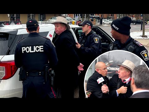 FOOTAGE: Journalist David Menzies Arrested While Scrumming Chrystia Freeland