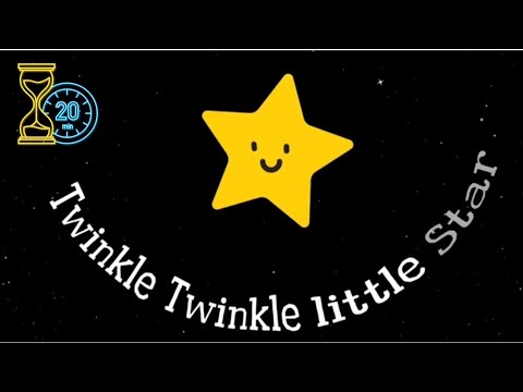 Twinkle Twinkle Little Star 20 minutes LOOP video for kids &amp; children non-stop video @kidsclass123