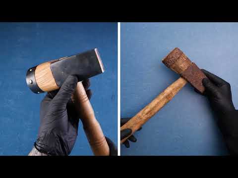 Craftsman's Revival: Witness the Art of DIY Hammer Refurbishment!