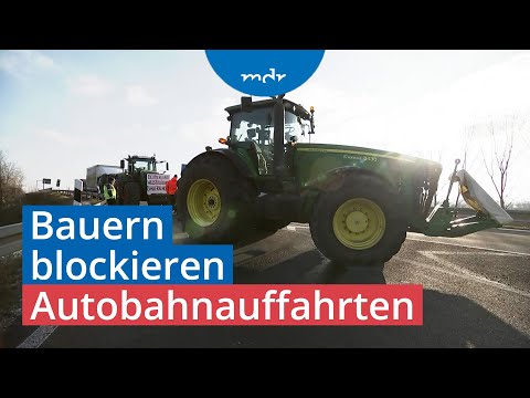 Bauernprotest: Landwirte legen Berufsverkehr in Mitteldeutschland lahm | MDR um 4 | MDR