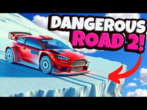 Surviving the Most DANGEROUS Snowy Cliff Road in BeamNG Drive Mods!