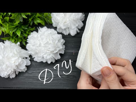 How to make Easy Tissue Paper Flowers  DIY Paper Craft Tutorial