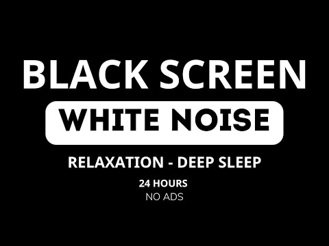 White Noise - Black Screen - No Ads - 24 hours - Perfect Sleep aid