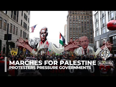 World condemns Israel&rsquo;s war on Gaza as it marches for Palestine