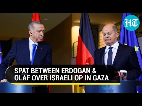 On Cam: Erdogan Scolds German Chancellor For Backing Israel's Gaza 'Massacre' | 'Holocaust Guilt...'