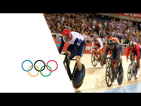 Hoy, Levy &amp; Bourgain Win Keirin Cycling First Round - London 2012 Olympics