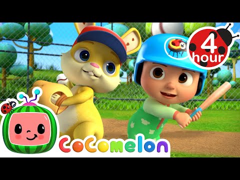 BASEBALL! Take Me Out to the Ball Game Song | Cocomelon - Nursery Rhymes | Fun Cartoons For Kids