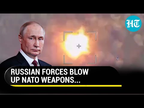 NATO Weapons In Flames | Russia Lancet Drones Blow Up Howitzers Sent By West To Ukraine | Watch