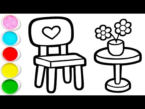 Chair Drawing, Painting, Coloring for Kids &amp;amp; Toddlers Basic Drawing Techniques