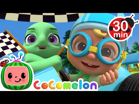 Animal Go Kart Racing 🏍️ CoComelon JJ's Animal Time Nursery Rhymes &amp; Kids Songs | After School Club