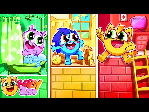 Giant Dollhouse Party Song | Funny Kids Songs 😻🐨🐰🦁 And Nursery Rhymes by Baby Zoo