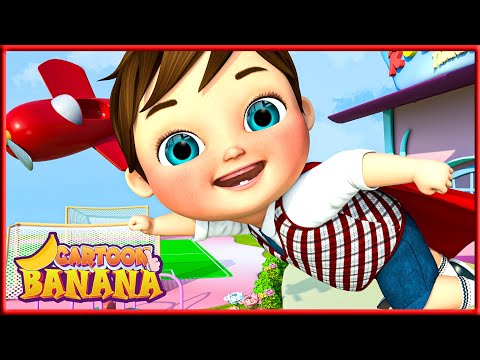 Can You Flay Kids, Wheels On The Bus, Baby Shark Dance | Banana Cartoon Baby Songs &amp; Nursery Rhymes