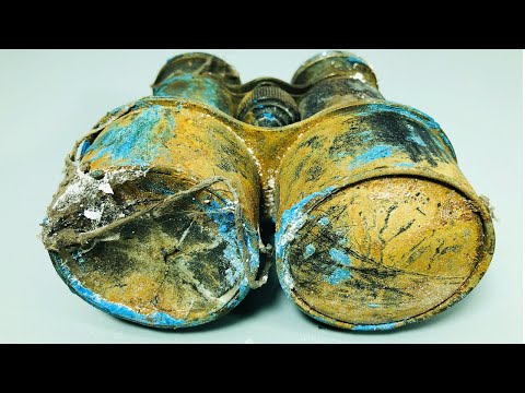 Antique Ultra Rusty Binoculars Restoration Video!