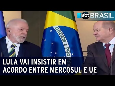 Mesmo com &quot;n&atilde;o&quot; de Macron, Lula vai insistir em acordo entre Mercosul e UE | SBT Brasil (04/12/23)