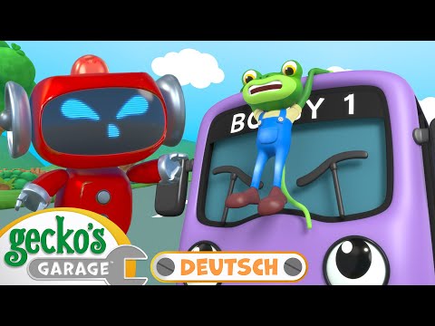 Gecko auf dem Bus gefangen | 90-min&uuml;tige Zusammenstellung｜Geckos Garage Deutsch｜LKW f&uuml;r Kinder 🛠️