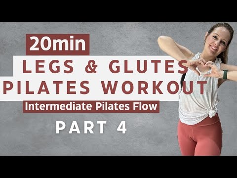 20min // Pilates // Leg &amp; Glute Burn // Full Body Flow Workout