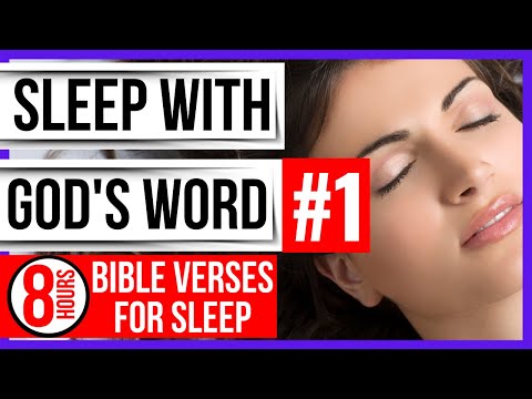 Bible verses for sleep 1- Sleep with God's Word on (8 Hours Peaceful Scriptures with music)