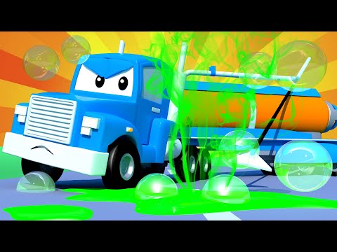 The Vaccum Truck - Carl the Super Truck - Car City ! Cars and Trucks Cartoon for kids