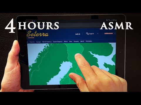 ASMR 4 hours Geography Quiz | Phone &amp; iPad Tapping