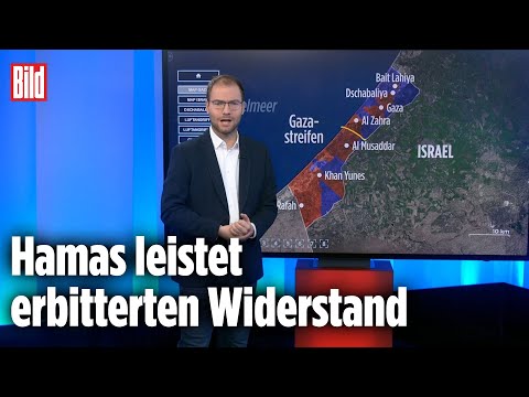 Schwere K&auml;mpfe im Gazastreifen | BILD-Lagezentrum Israel