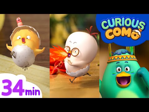 Curious Como | Watermelon + More 34min | Cartoon video for kids | Como Kids TV