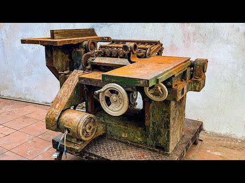 Top Skills of The Mechanic To Full Restoration The Hitachi 3-Phase A-1500 3 In 1 Woodworking