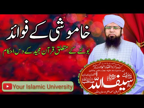 Khamoshi ke Fayde | خاموشی کے فوائد | Peer Saifullah Naqshbandi S/O Peer Zulfiqar Ahmad Naqshbandi