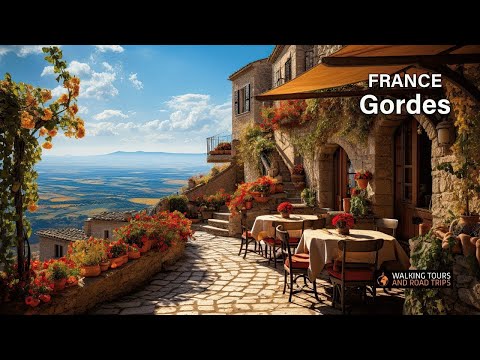 Gordes FRANCE 🇫🇷 French Village Tour 🌞 Most Beautiful Villages in France 🍷 4k video walk