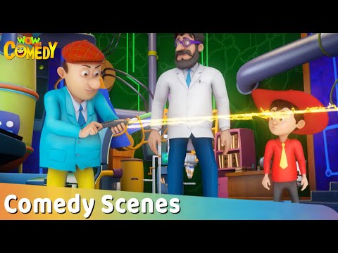 Comedy Scenes Compilation | 85 | Chacha Bhatija Special | Cartoons for Kids | Wow Kidz Comedy |