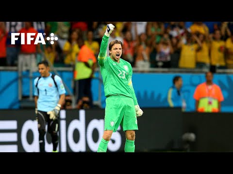 Tim Krul's Penalty Shoot-Out Heroics | Full Penalty Shoot-out: Netherlands vs. Costa Rica