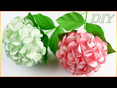 NEW!🔥3D Paper Flowers🌸Paper Hydrangea DIY/3D origami