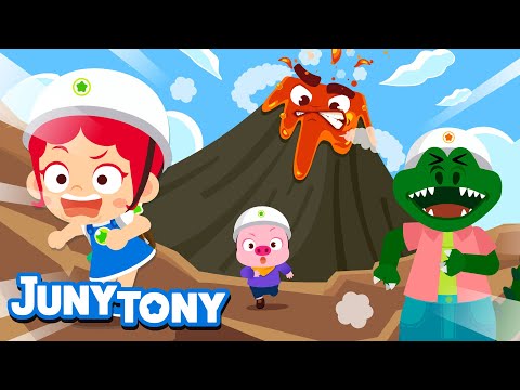 🌋Volcano Adventure | Adventure Songs for Kids | Preschool Songs | JunyTony