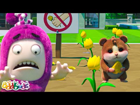 SAVE THE LAWN! Newt Finds a Gopher 🌻😋 | BEST OF NEWT 💗 | ODDBODS | Funny Cartoons for Kids