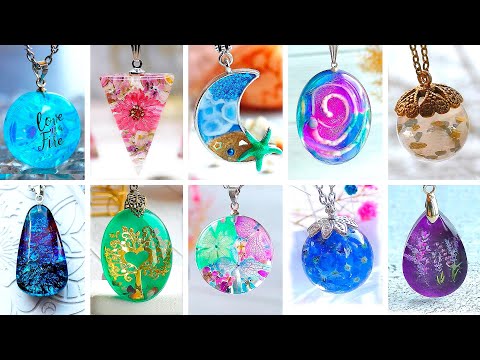 Resin art Amazing 10 styles of pendant jewelry Essence compilation