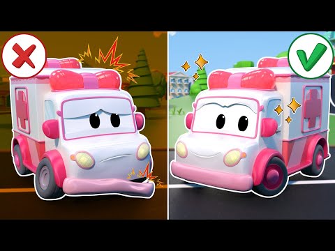 Oh no! BROKEN AMBULANCE can&rsquo;t check on ACCIDENT! | Best Ambulance Cartoon for Kids