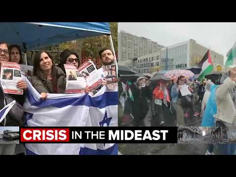 Demonstators show support for Israel, Palestine across Tri-State