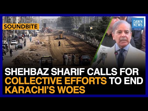 Shehbaz Sharif Calls For Collective Efforts To End Karachi&rsquo;s Woes | Dawn News English