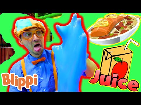 BLIPPI Learns The 5 Senses! | ABC 123 Moonbug Kids | Fun Cartoons | Learning Rhymes