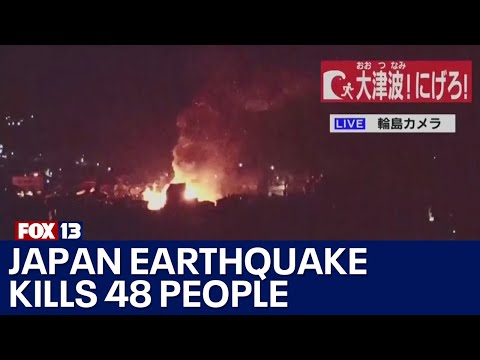 Japan earthquake kills at least 48 people