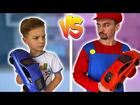 Mark and Super Mario argue over who has the best cars