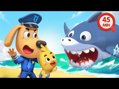 🦈 A Big Shark is Coming | Cartoons for Kids | Play Safe | Police Rescue | Sheriff Labrador